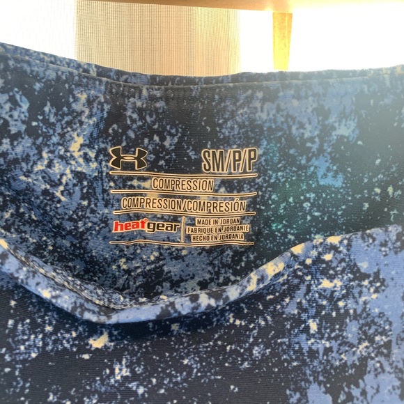 UA Blue Compression Leggings - Picture 3 of 4